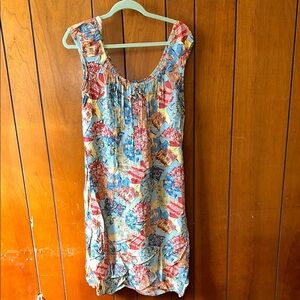 LIKE NEW Hilo Hattie Hawaiian Original Print Dress Cap Sleeved